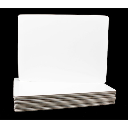 Flipside 9in X 12inTwo Sided Magnetic Dry Erase/Magnetic Dry Erase Board Class Retail, 12PK 11277